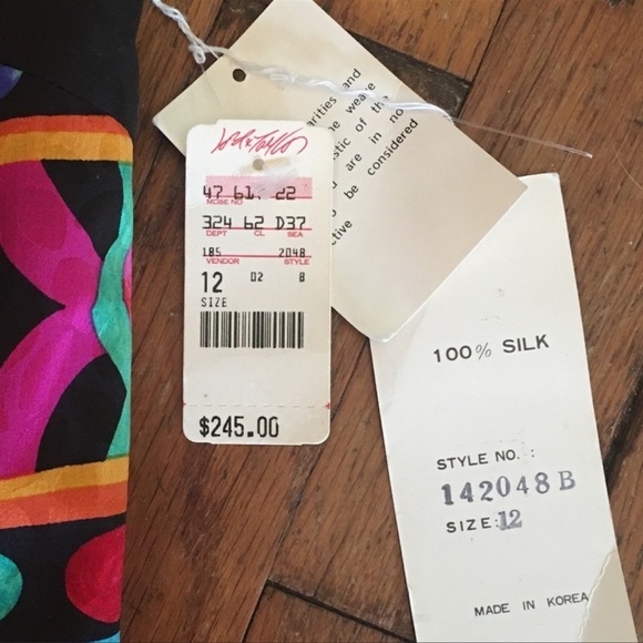 𝅺DEADSTOCK vintage dress 80s NWT tulle skirt strapless bodice corset A.J. Bari - Picture 4 of 15